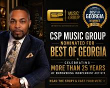 CSP Music Group nominated for the 2026 Best of Georgia Award